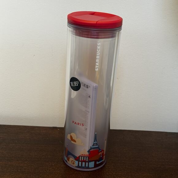 NEW Starbucks Paris France "You are Here" YAH Plastic Tumbler 16 oz 2022 NWT - Picture 11 of 15